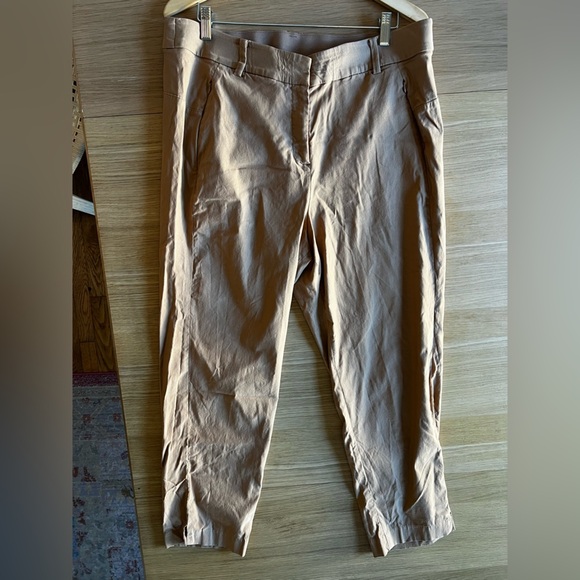 Lane Bryant 4-Season Signature Fit Ankle CORE Dress Pants 18W Tan Slim Trousers - Picture 10 of 10